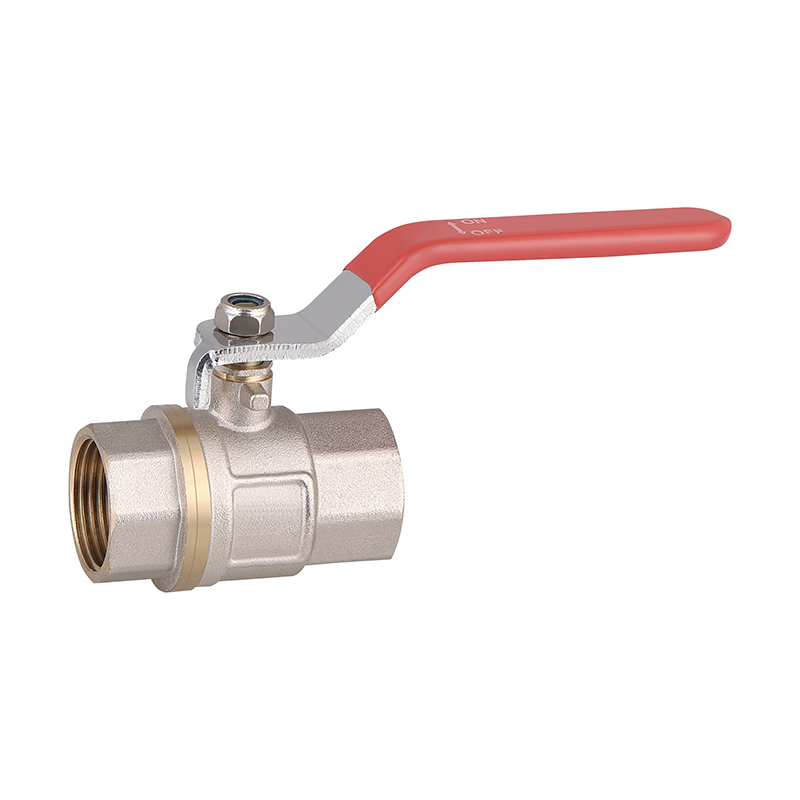 GH-1004 Brass thread ball valve FxF nickel plated