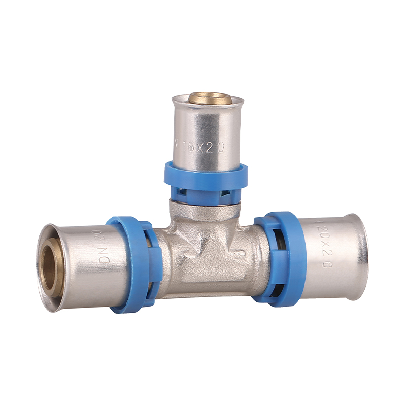 GH-6001 Brass pex press fitting equal Tee