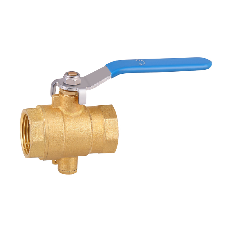 GH-1007 Brass ball valve with temperature-measuring