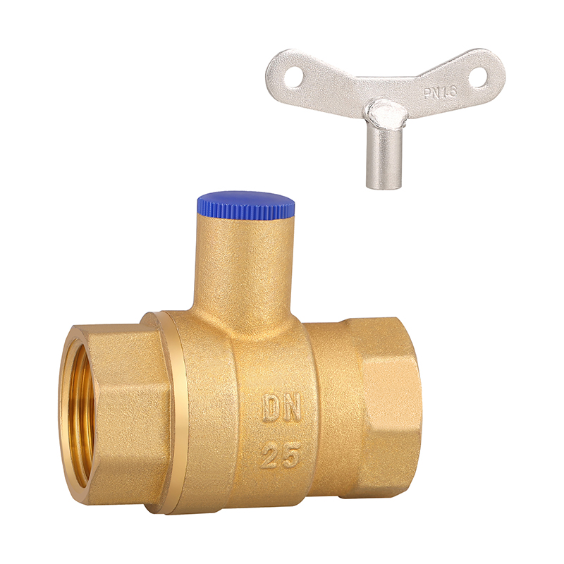 GH-1026 Lockable brass ball valve with key