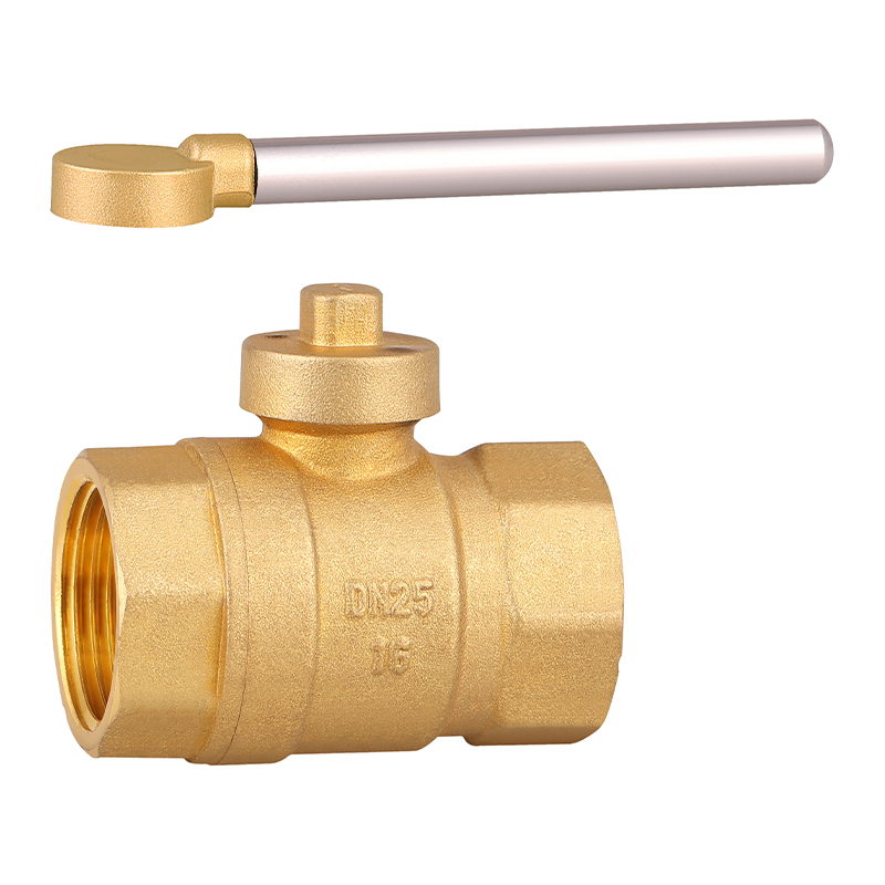 GH-1027 Magnetic lockable brass ball valve FxF