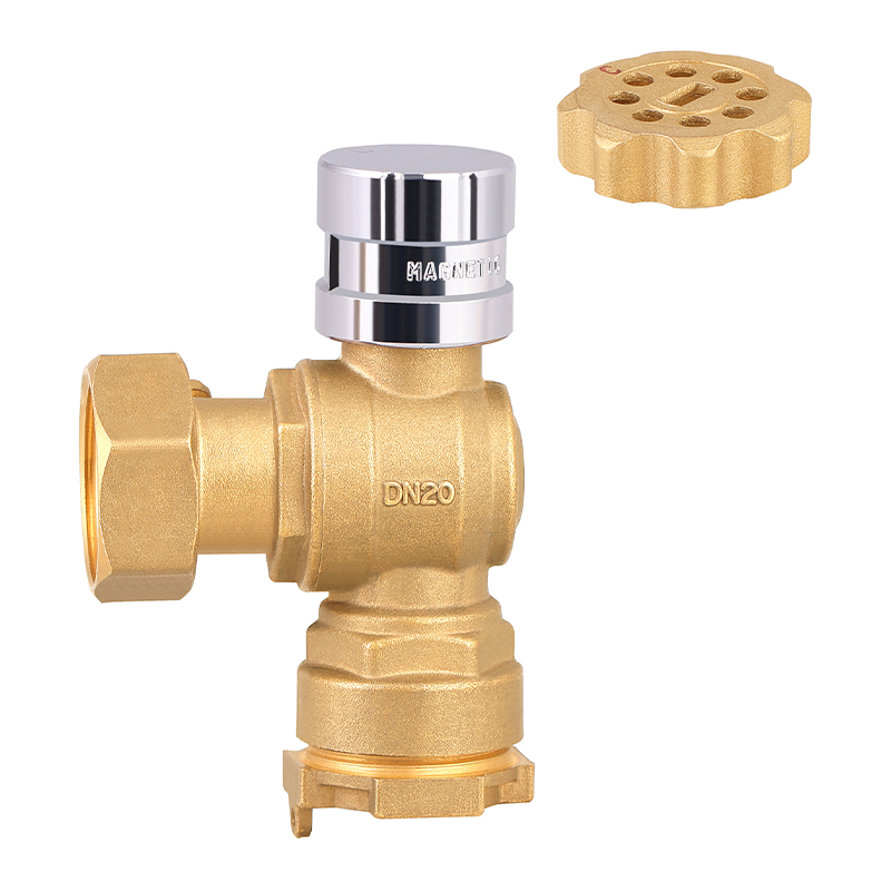 GH-1030 Brass magnetic brass valve for water meter Anti-thief