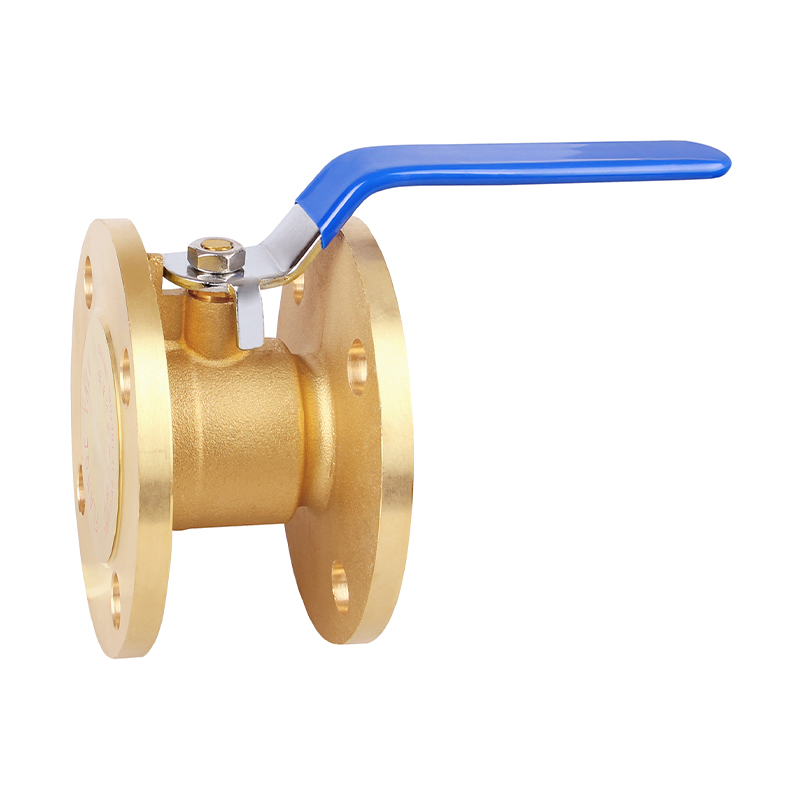 GH-1034 Brass flanged ball valve manual handle 