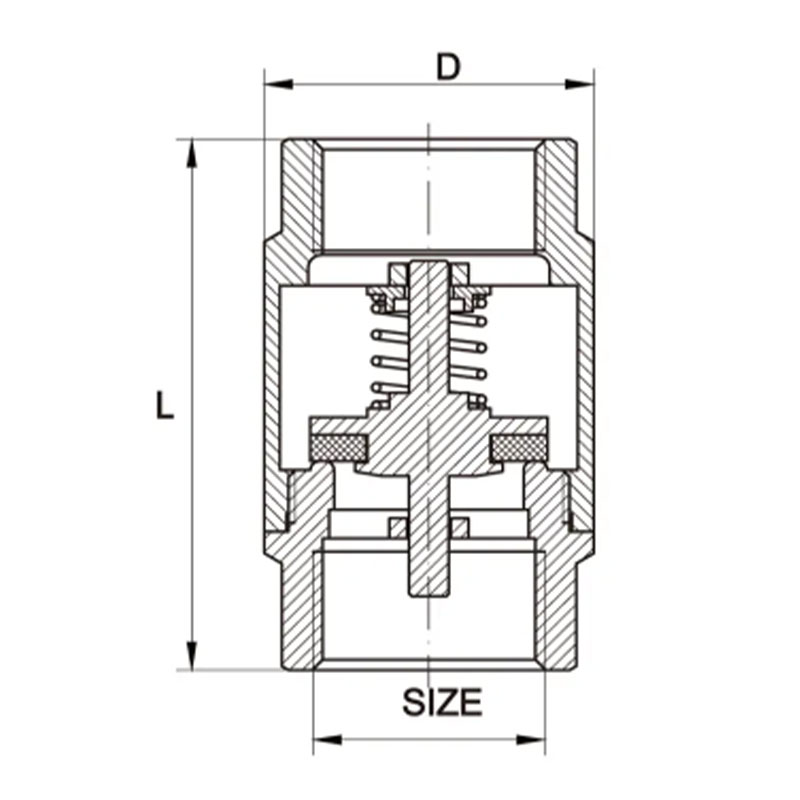 GH-4001 Brass vertical check valve