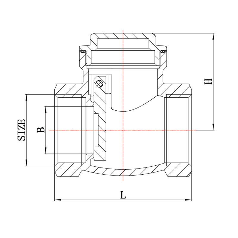 GH-4005 Brass swing check valve