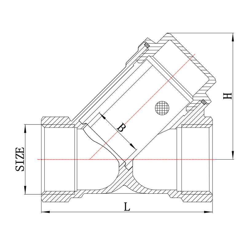 GH-5001 Brass Y type strainer 